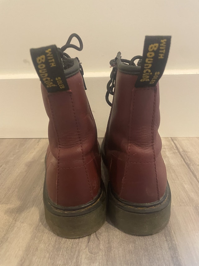 Doc Martens VTG Burgundy 1460 Lace & Zip Boots Unisex - photo 4