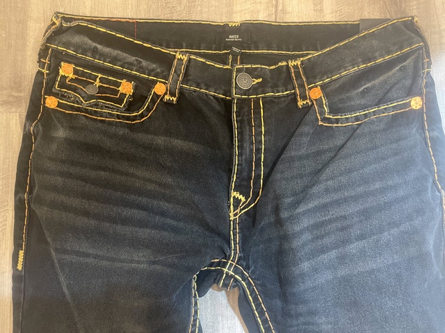 New Men's True Religion Rocco Super T Flap Jeans (42x32) - photo 2