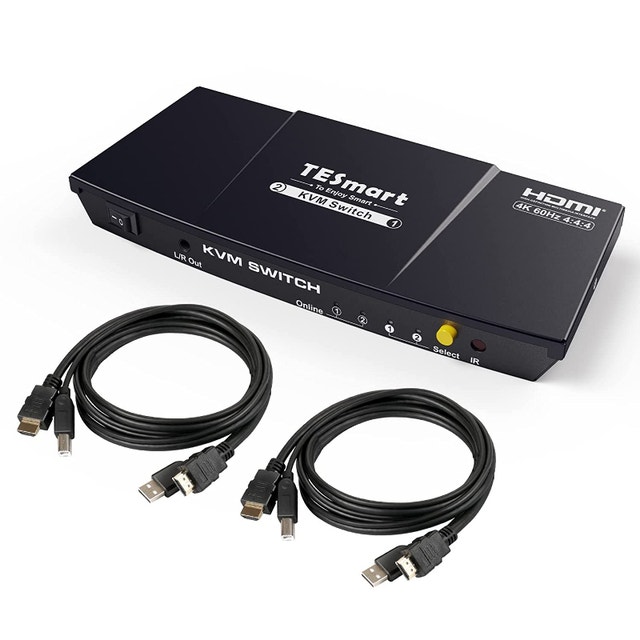 New TESmart 2x1 HDMI KVM Switch (Reg. $220)