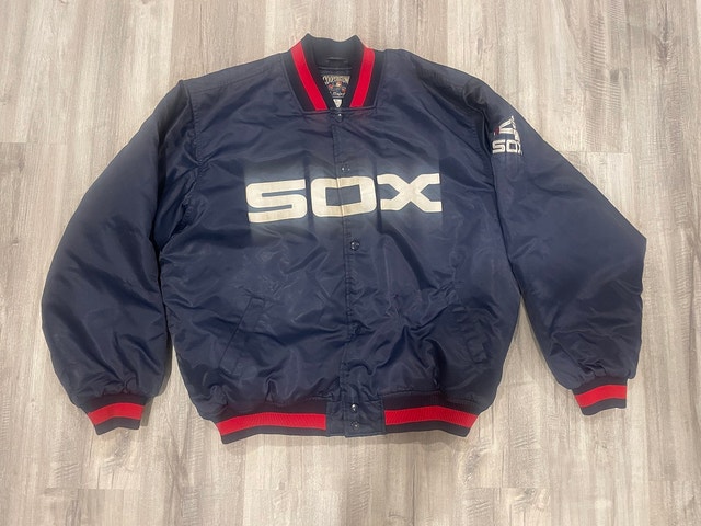 MLB VTG COOPERSTOWN COLLECTION CHICAGO WHITE SOX SATIN JACKET XL