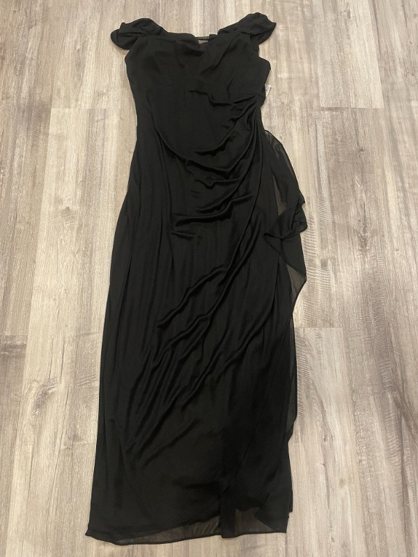 NWT Alex Evenings Cold Shoulder Dress Sz 6p - photo 4