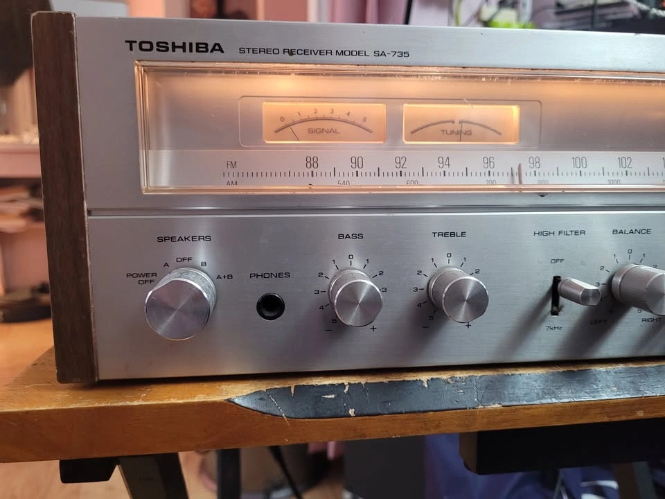 Vintage Toshiba SA-735 Stereo Receiver Japan Mint cond - photo 4