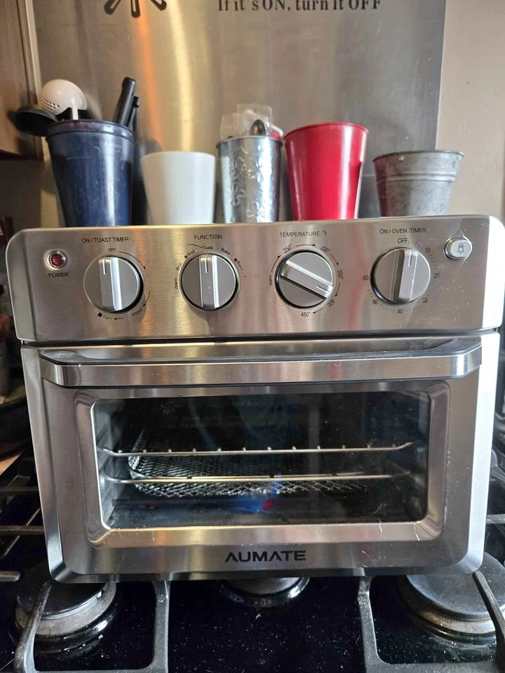 AUMATE Air Fryer Toaster Oven Stainless Steel