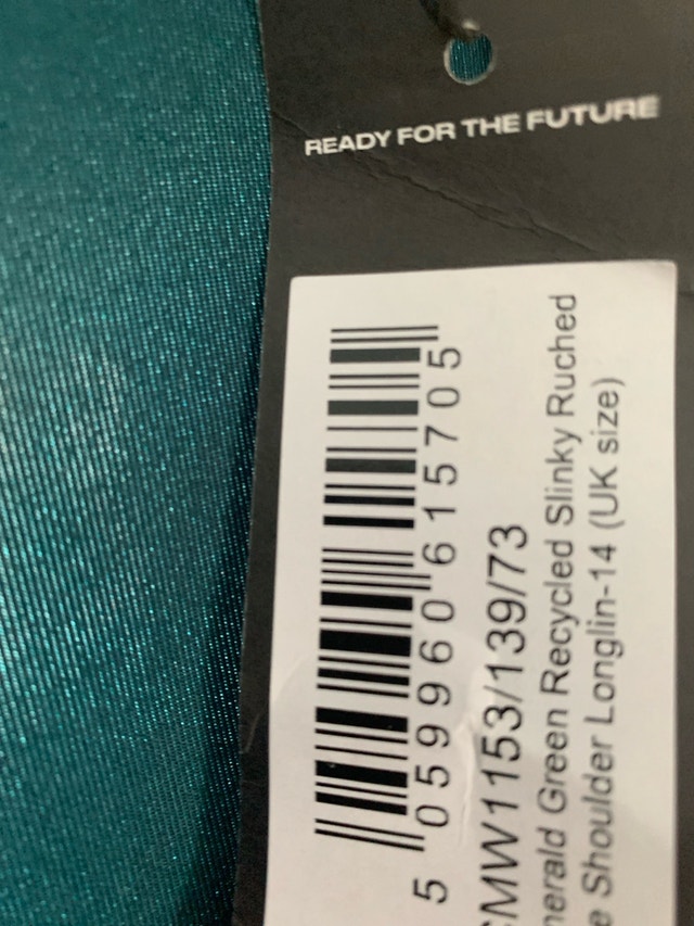 PrettyLittleThing Emerald Green Slinky Ruched Dress - UK 14 / US - photo 2