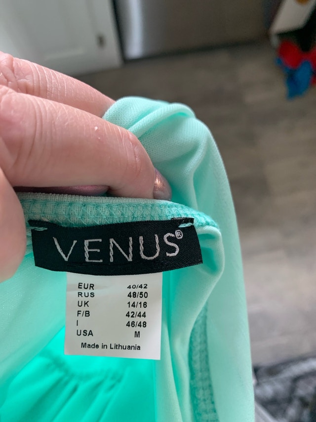 Venus Halter Wrap Dress - Mint Green - Size M - photo 3