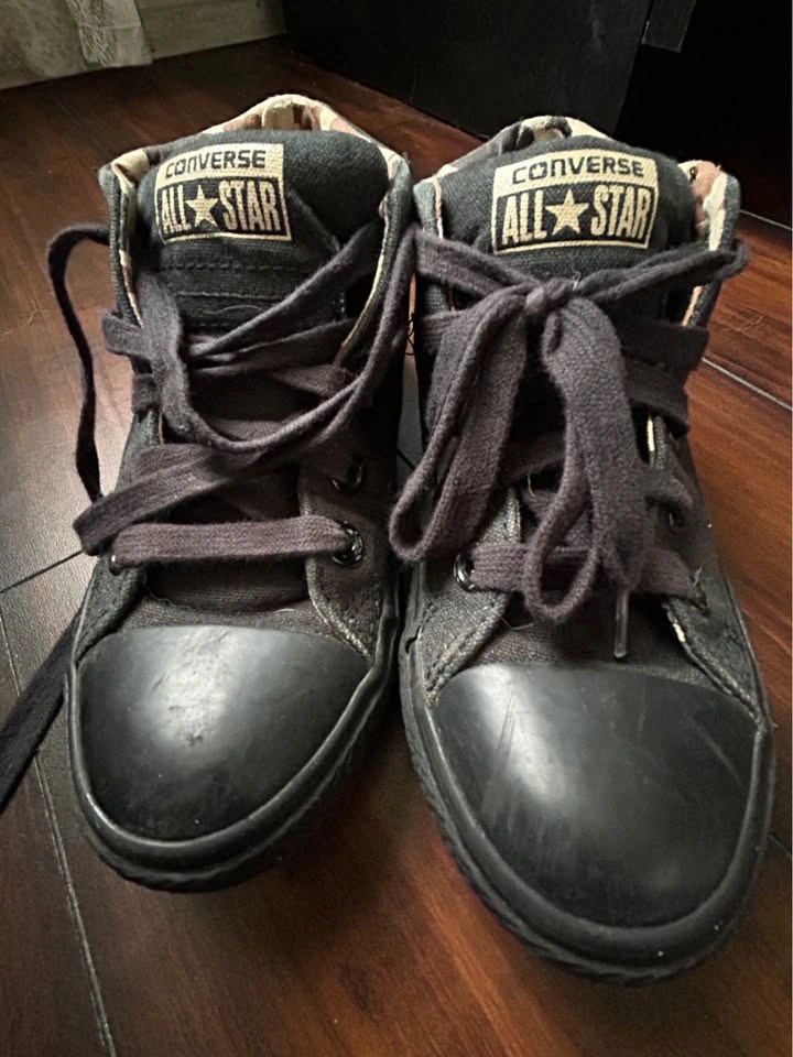 Kids Shoe Lot TOMS Converse Nine West Old Navy - photo 3