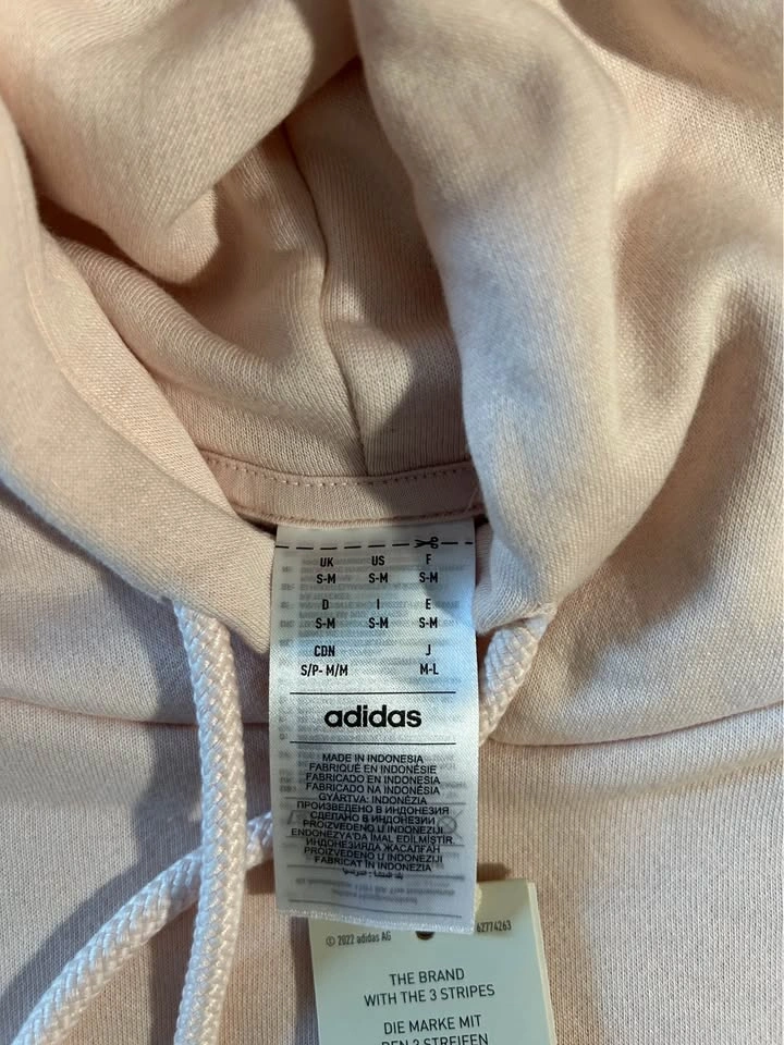 Adidas Women's Cropped Hoodie S-M Pink New with Tags - photo 5