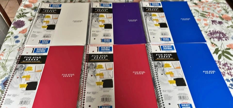 Five Star 1 Subject Notebooks Quad Ruled 200 Pages 8 Pack
