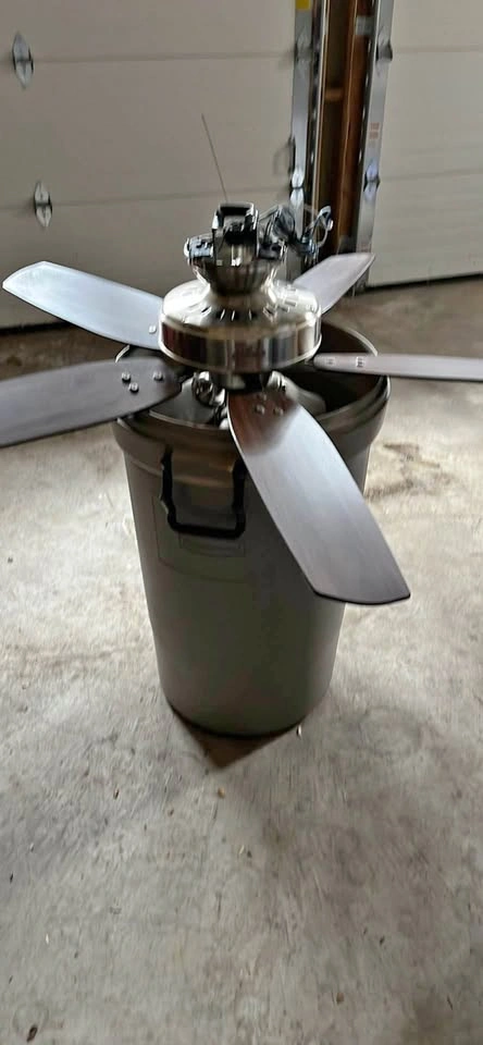 Hunter Ceiling Fan Brushed Nickel Wood Blades