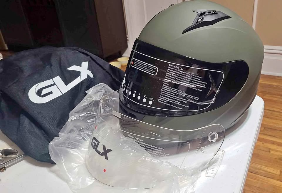 GLX Helmet, Gloves - Camo, X-Large, Full Face, DOT Approved