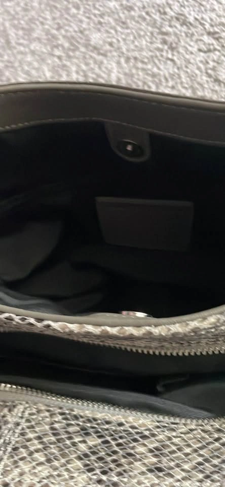 Coach Madison Maggie Hobo Bag - Grey Python Embossed Leather - photo 5