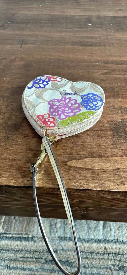 Coach Heart-Shaped Coin Purse