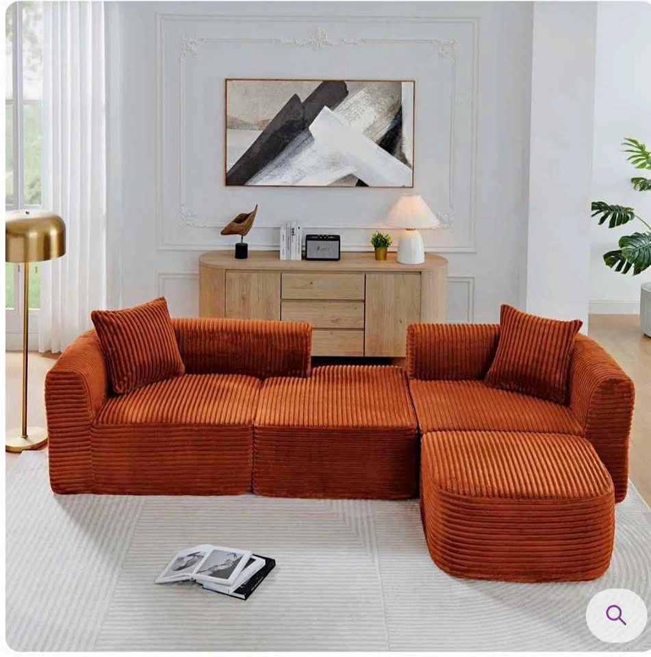 Brand New Full Modular Sofa with L-Shaped Chaise