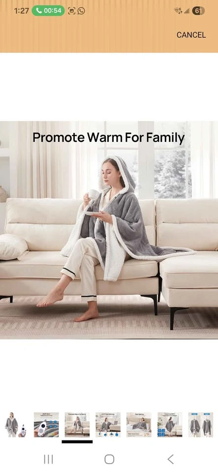 Westinghouse Heated Blanket Shawl - New - photo 5