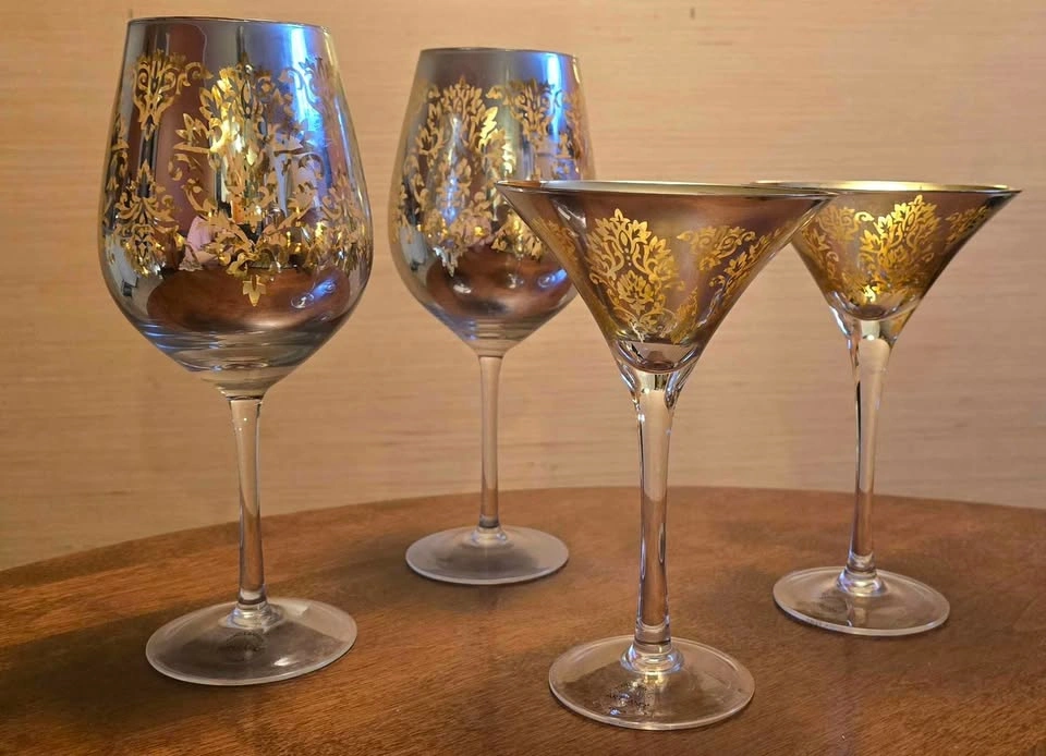 Vintage Mid Century Martini & Cocktail Glass Set – 14pc - photo 3