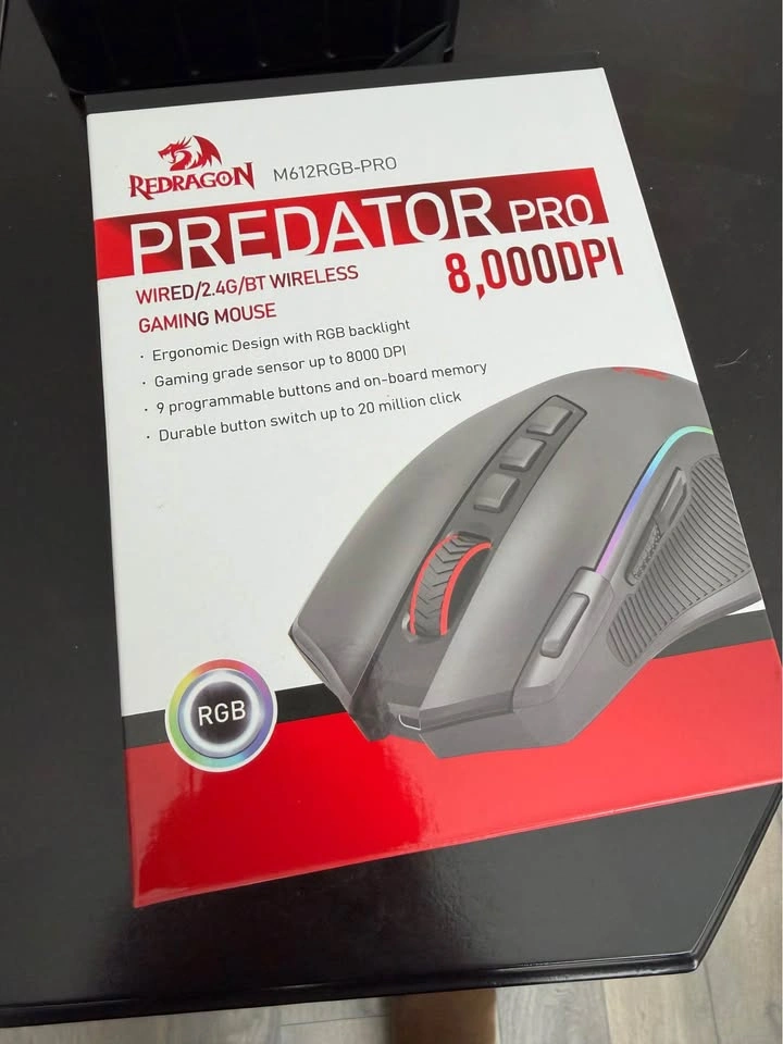 Redragon M612RGB-PRO Predator Pro Wireless Gaming Mouse - photo 2