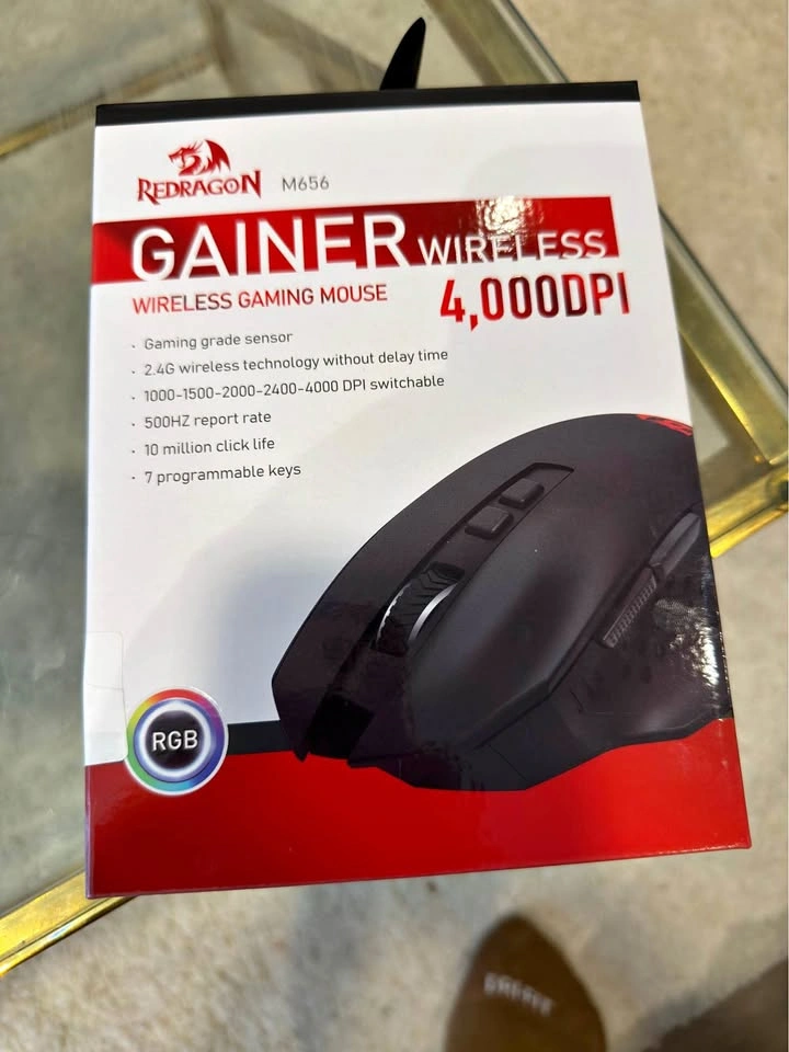 Redragon M656 Gainer Wireless Gaming Mouse 4000 DPI RGB
