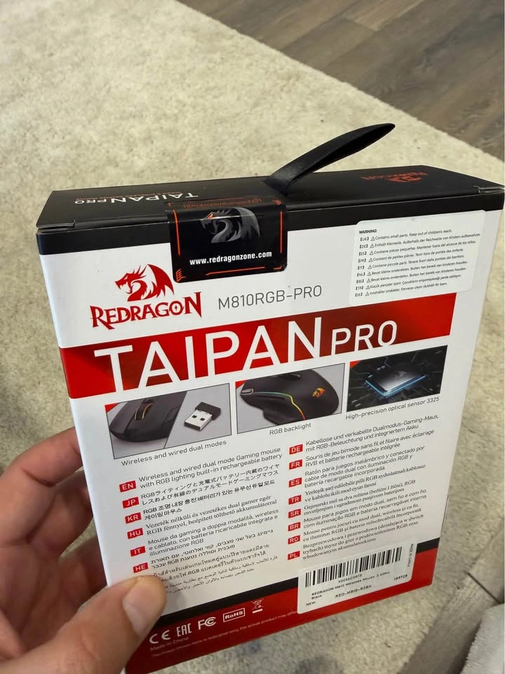 Redragon Taipan Pro RGB Gaming Mouse Wired & Wireless - photo 2