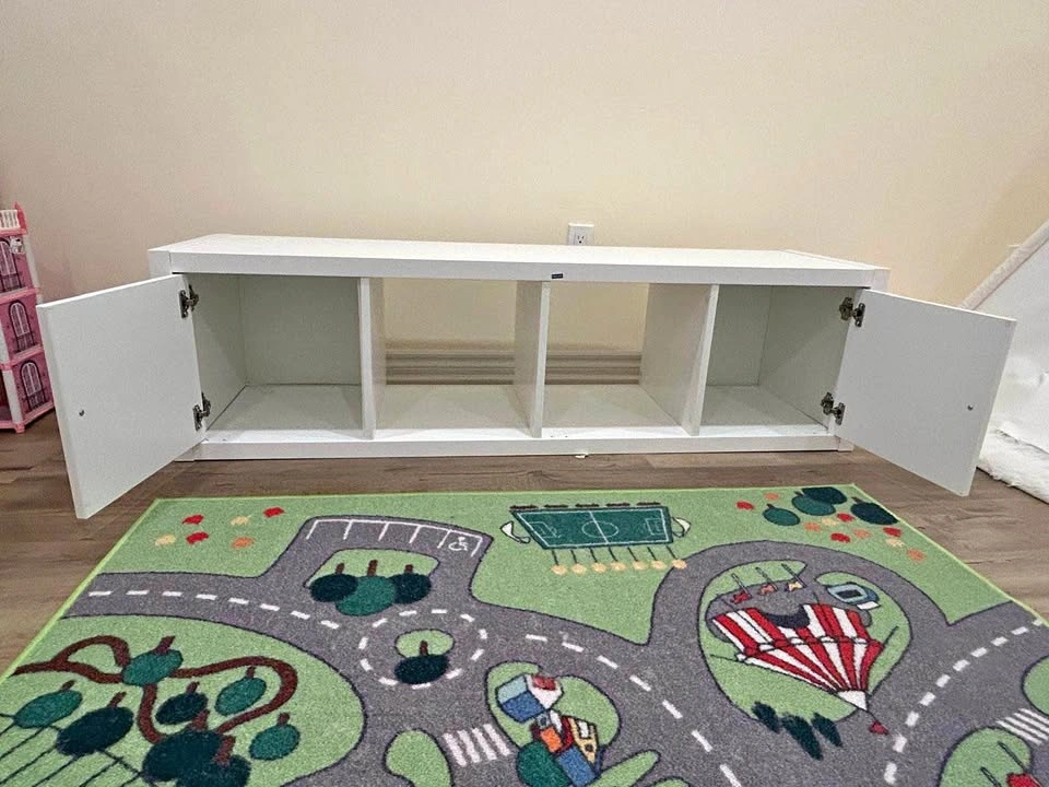 IKEA Kallax 4-Cube Shelving Unit with Doors
