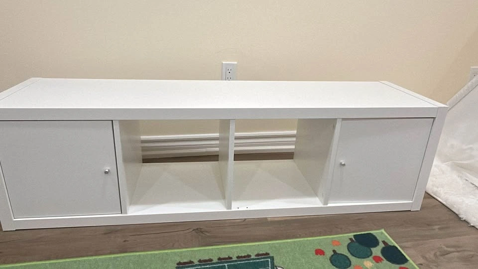 IKEA Kallax 4-Cube Shelving Unit with Doors - photo 2