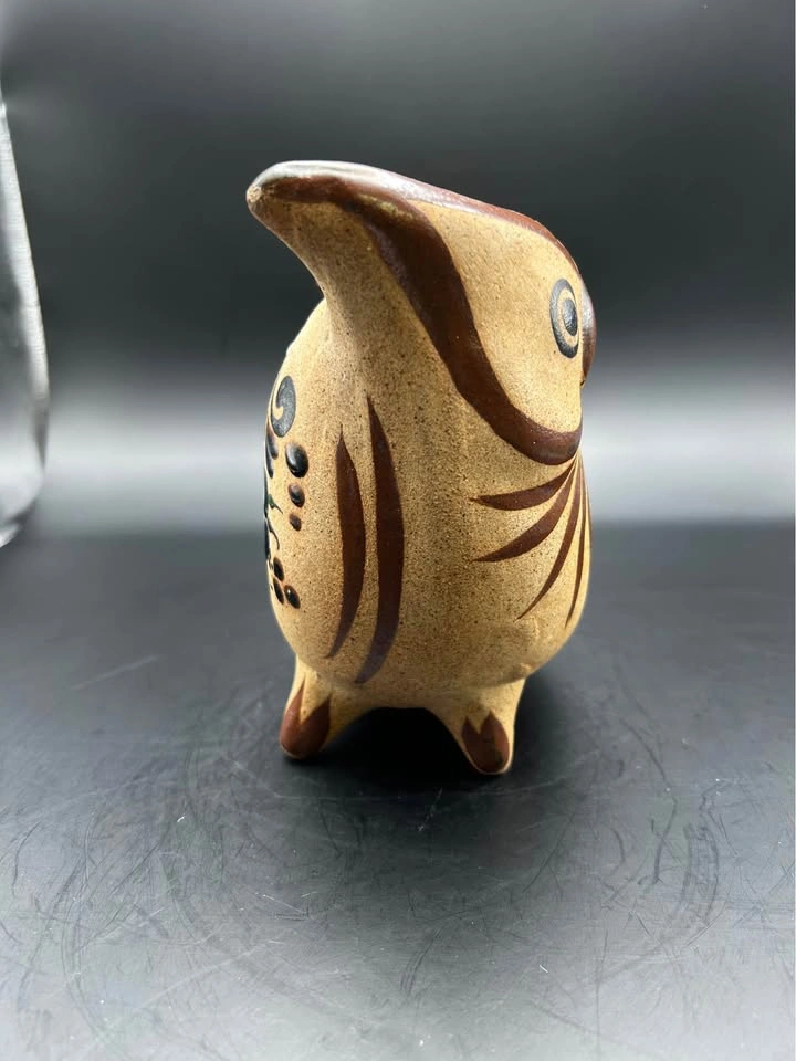 Handmade Tonala Mexican Owl Figurine - photo 5