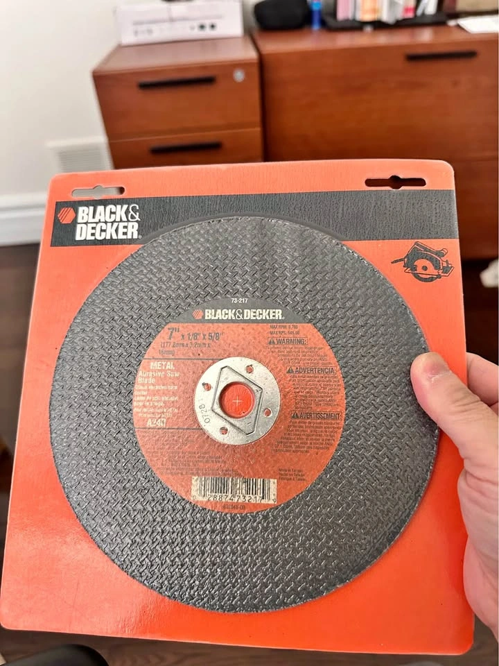 Black & Decker 7" Metal Abrasive Saw Blade (73-217)
