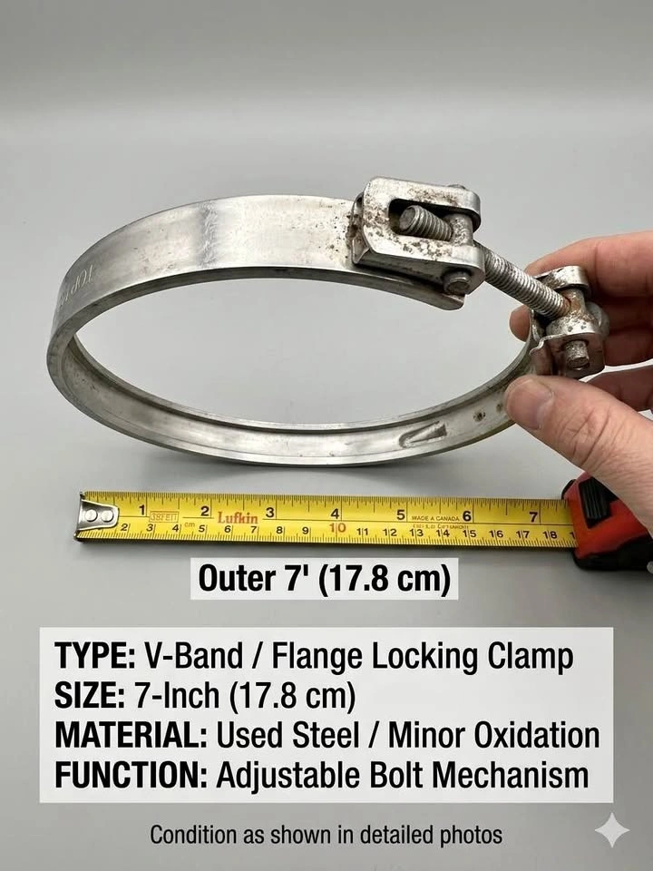 7" V-Band Locking Clamp - Heavy Duty