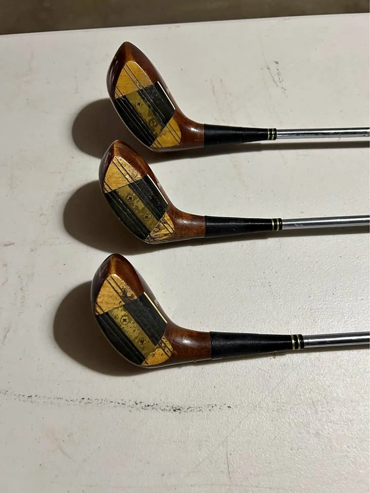 Vintage PowerBilt Citation Golf Clubs Set (1, 3, 5 Woods)