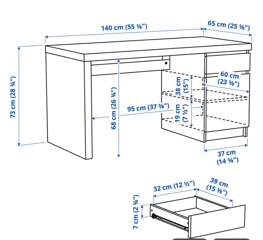 IKEA MALM Desk - photo 2