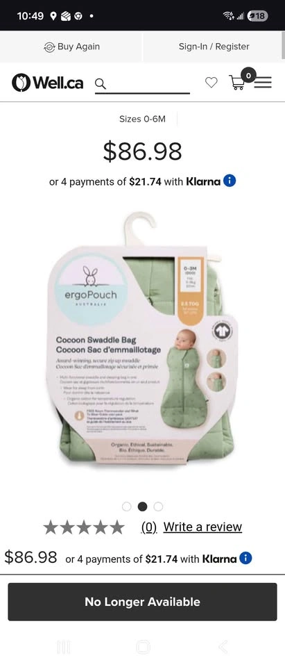 Ergo pouch sleeping bag size 6-12M - photo 3