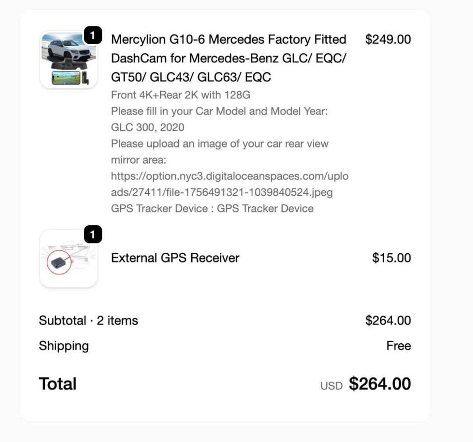 Mercylion G10-6 Mercedes Factory Fitted DashCam - photo 4