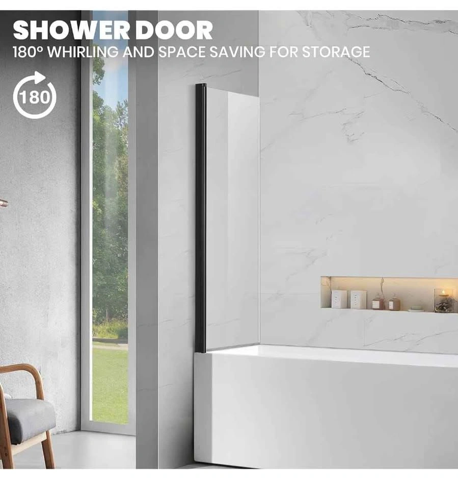 Frameless Tub Shower Door 30" W*55" H - photo 2