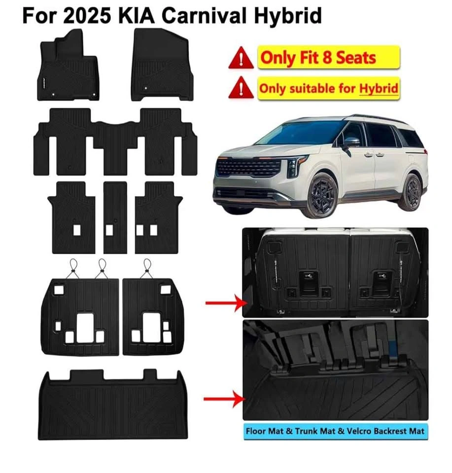 KIA Carnival Hybrid 8 Seat Floor Mats (2025-2026) - photo 2