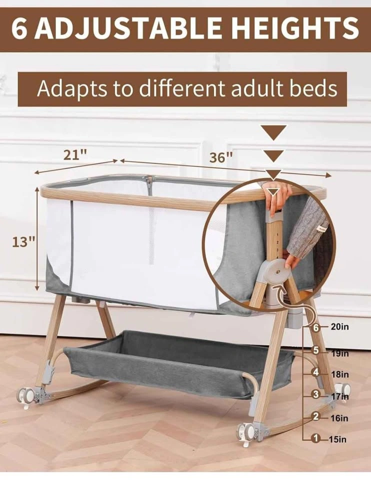 Baby Bassinet Bedside Sleeper - 3 in 1 - photo 4