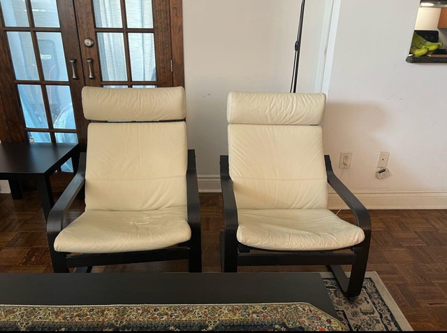 Two leather chairs for sale