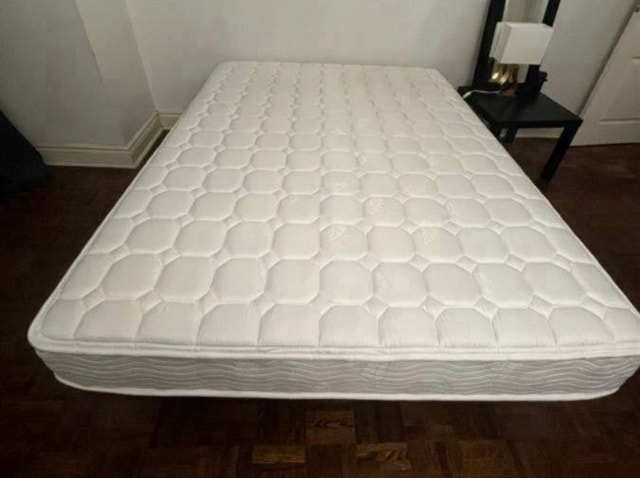 Queen Mattress and 2 Metal Bed Frames