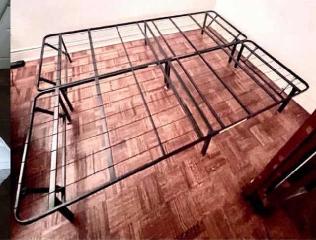 Queen Mattress and 2 Metal Bed Frames - photo 2