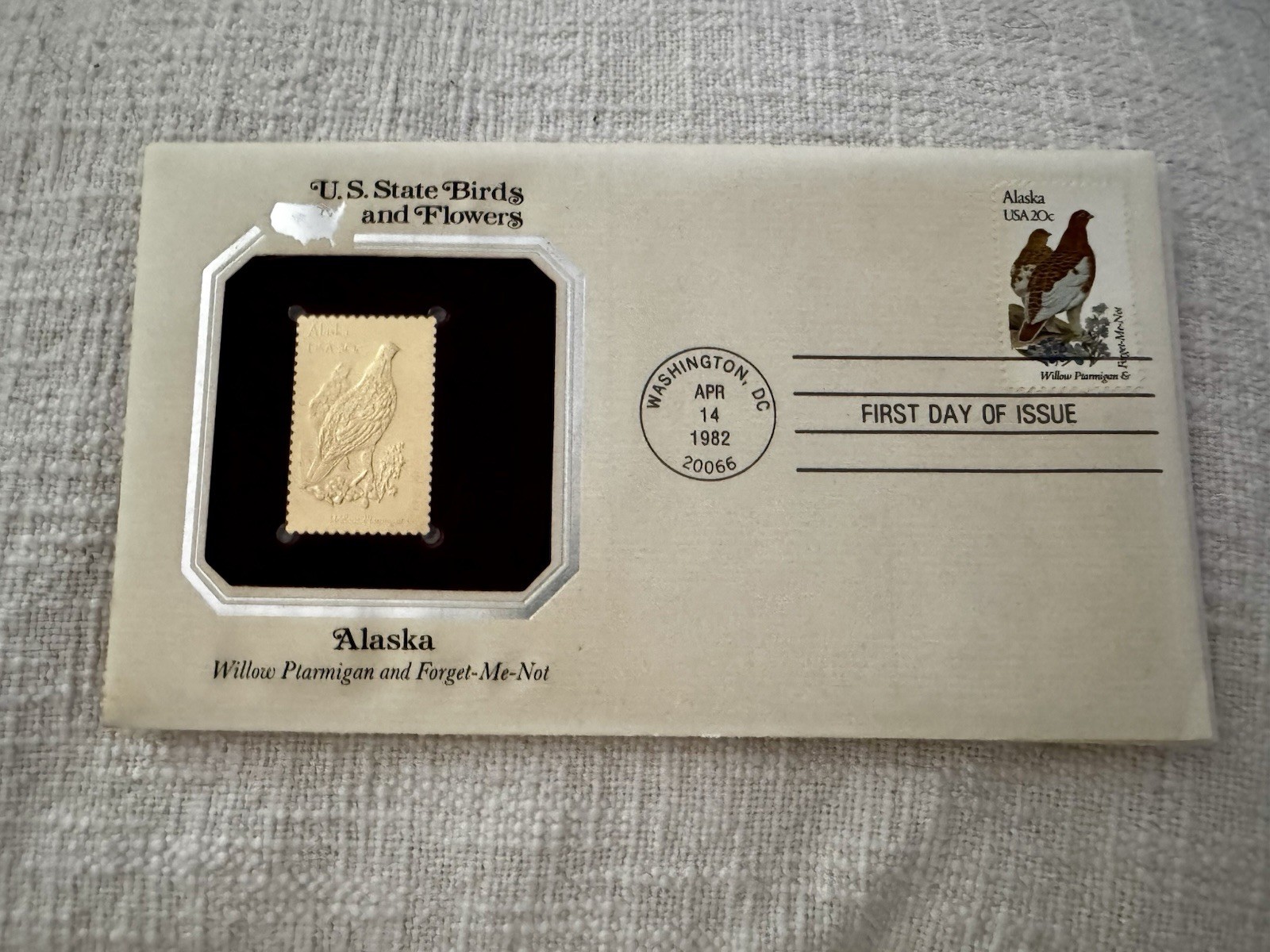 50 US Stamps First day covers state birds  22kt Gold Covered - photo 2
