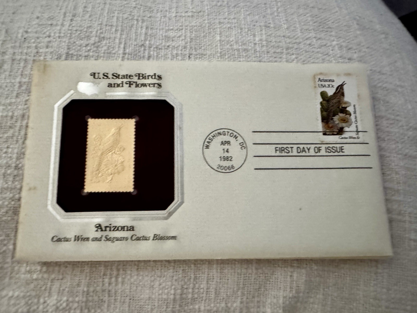 50 US Stamps First day covers state birds  22kt Gold Covered - photo 3