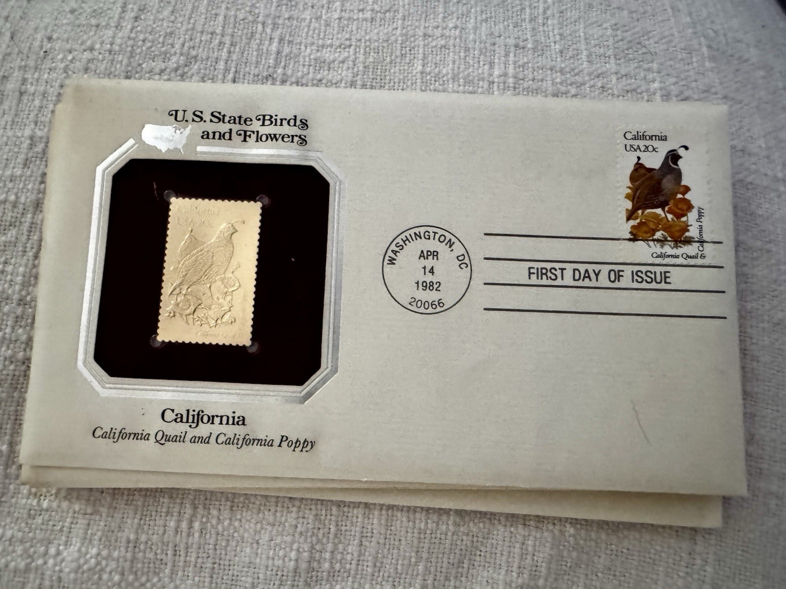 50 US Stamps First day covers state birds  22kt Gold Covered - photo 5