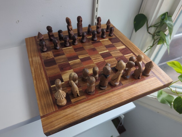 Hand Carved South African Chess Set