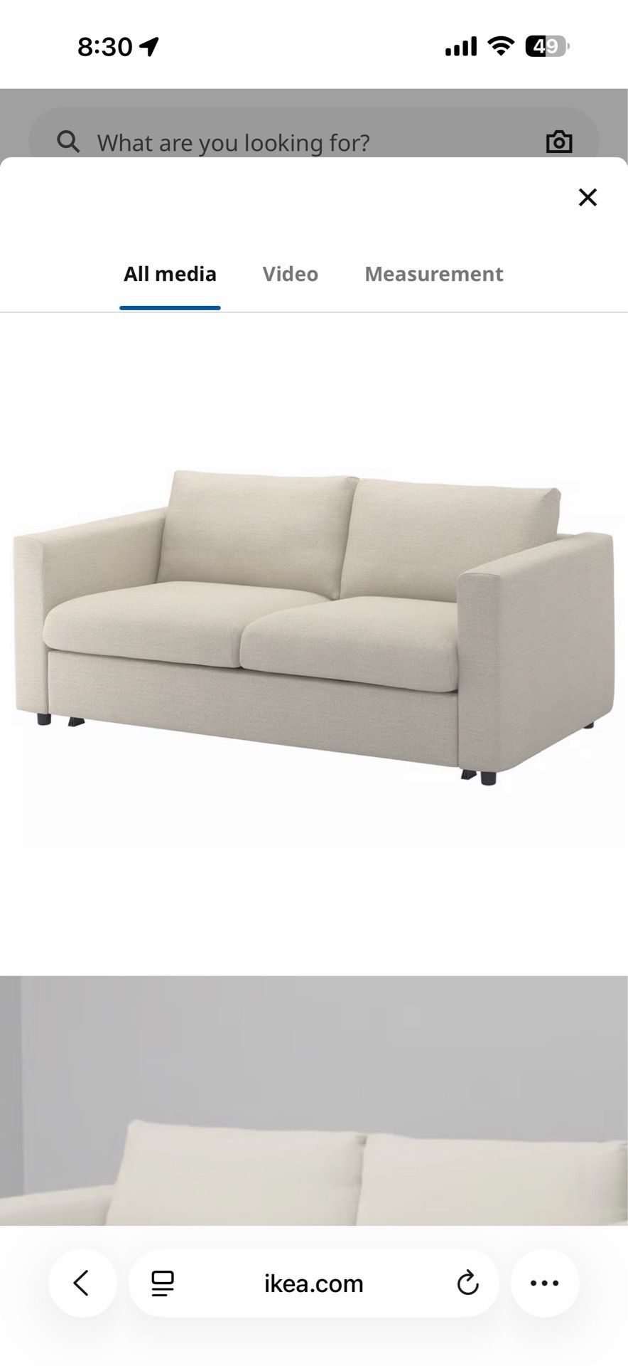 IKEA FINNALA Sleeper Sofa (Beige) – Queen Bed - photo 4