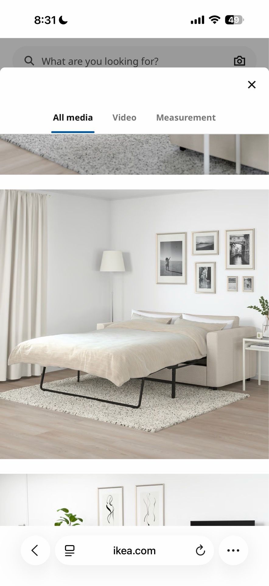 IKEA FINNALA Sleeper Sofa (Beige) – Queen Bed - photo 5