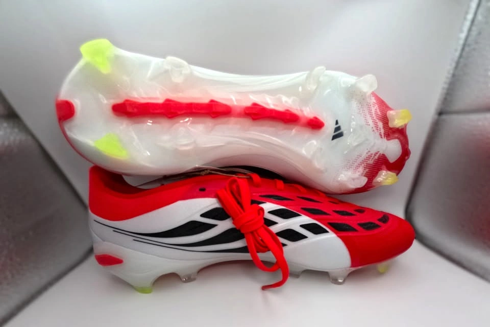 Adidas Predator Pro FG Soccer Cleats Size 11 Red/White/Black - photo 3