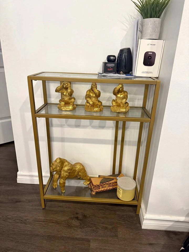 GOLD CONSOLE TABLE