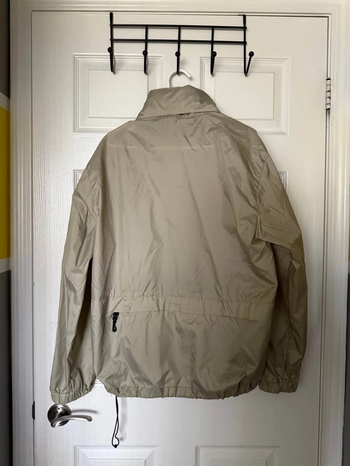 Vintage C&A Beige Windbreaker with Stowaway Hood – Size L - photo 2