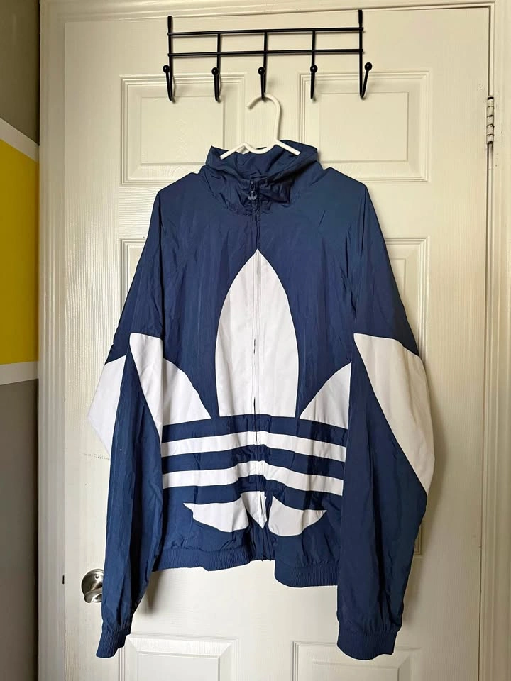 Adidas Originals Big Trefoil Windbreaker Jacket – XL (Brand New