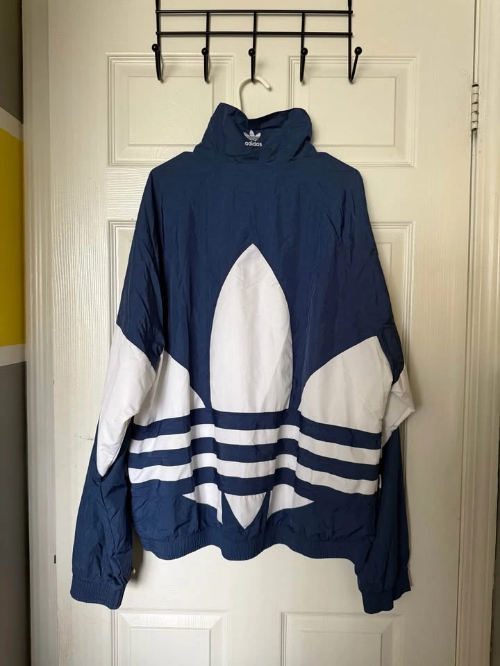 Adidas Originals Big Trefoil Windbreaker Jacket – XL (Brand New - photo 2