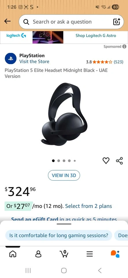 PlayStation 5 Elite Headset Midnight Black - photo 4
