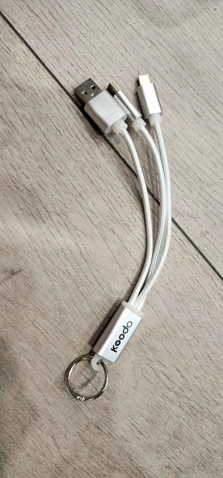 3-in-1 Charging Cable Keychain
